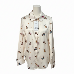 Camicia Avorio con stampa Bassotti