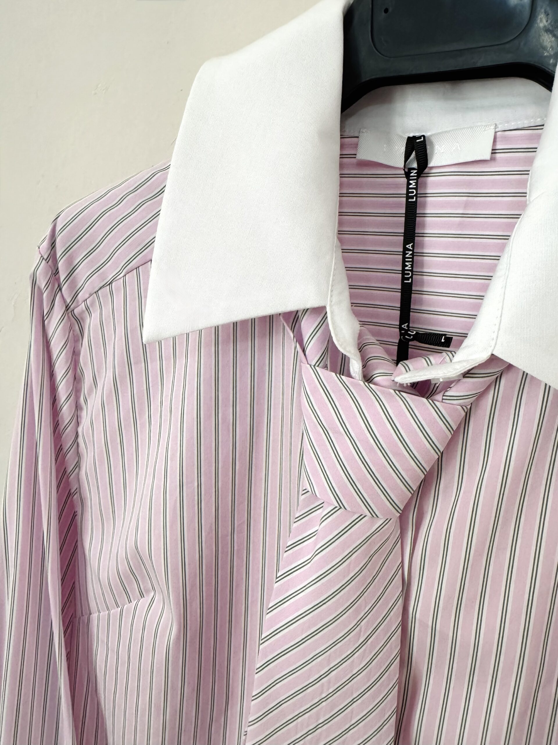 Camicia Lumina a Righe con Cravatta Coordinata - immagine 2