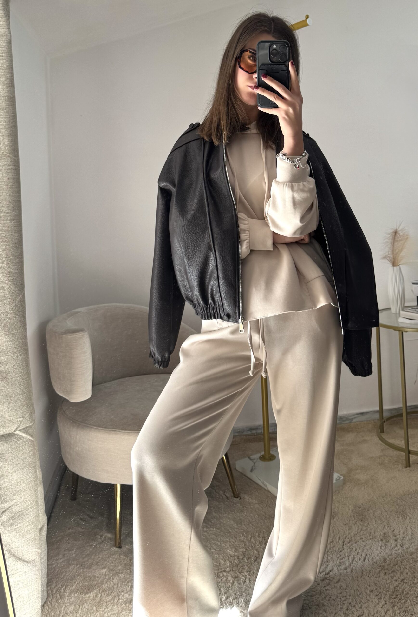 Completo Co-Ord Tuta Soft Touch Beige – Eleganza, Comfort e Stile Made in Italy